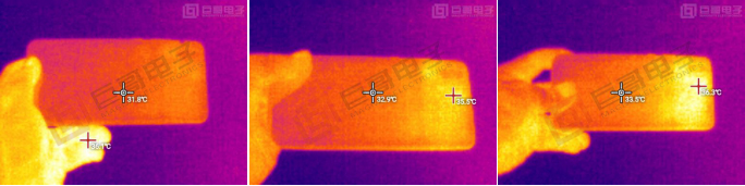 巨哥电子-手机热像仪测试华为P20发热情况